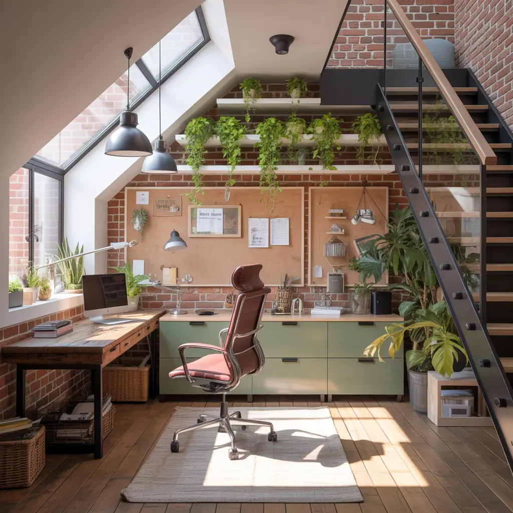 loft upstairs office ideas