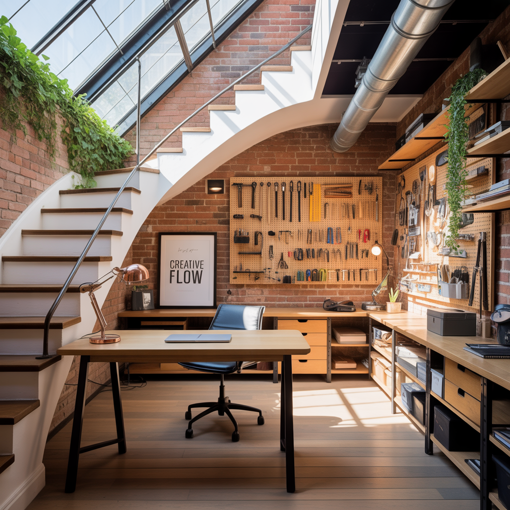 loft upstairs office ideas