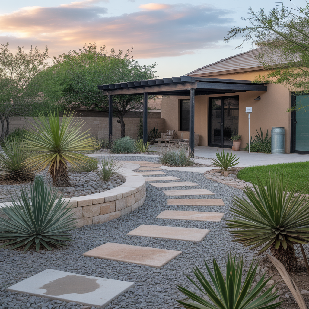 low maintenance texas landscape ideas