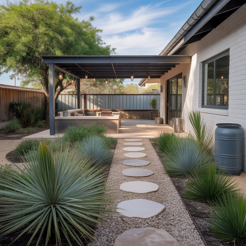 low maintenance texas landscape ideas