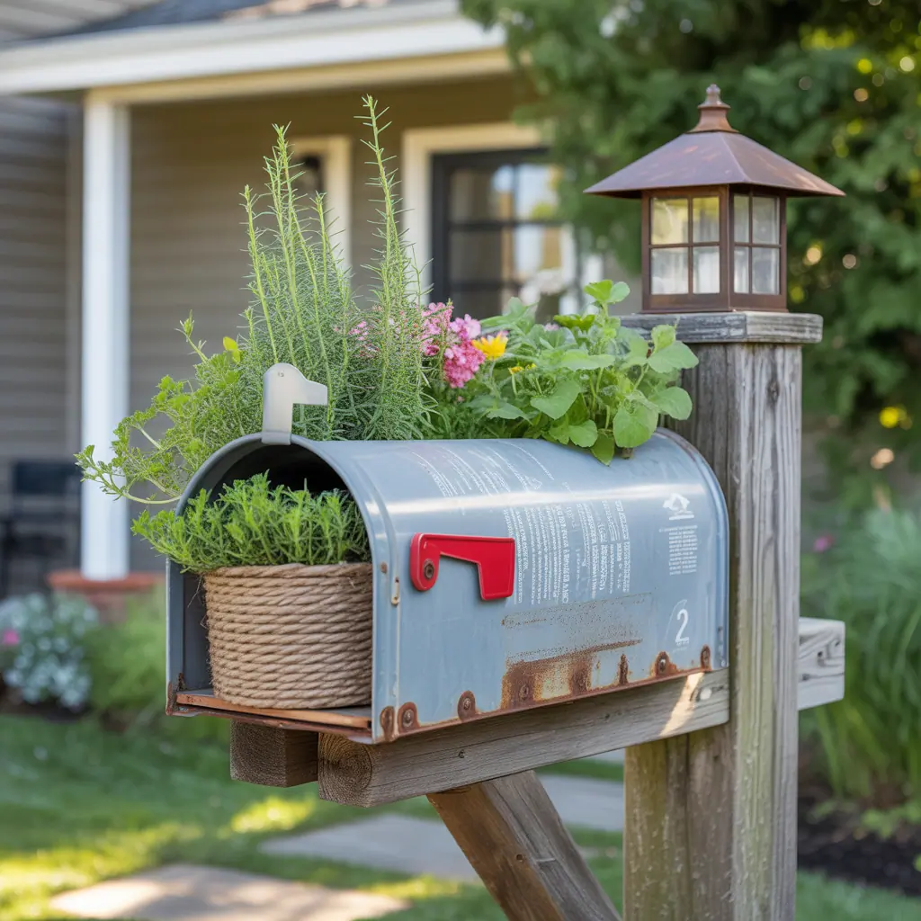 mailbox planter ideas unique