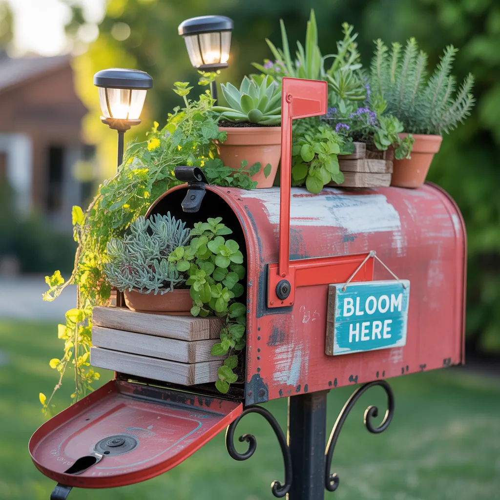 mailbox planter ideas unique