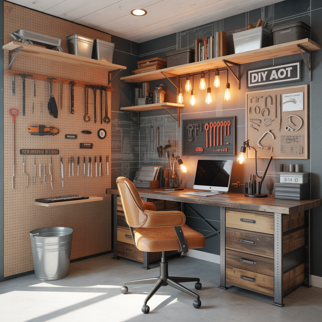 man cave office inspiration