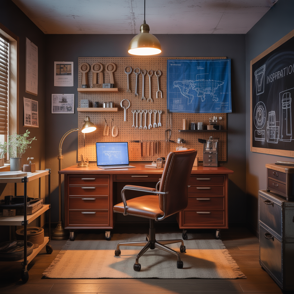 man cave office inspiration