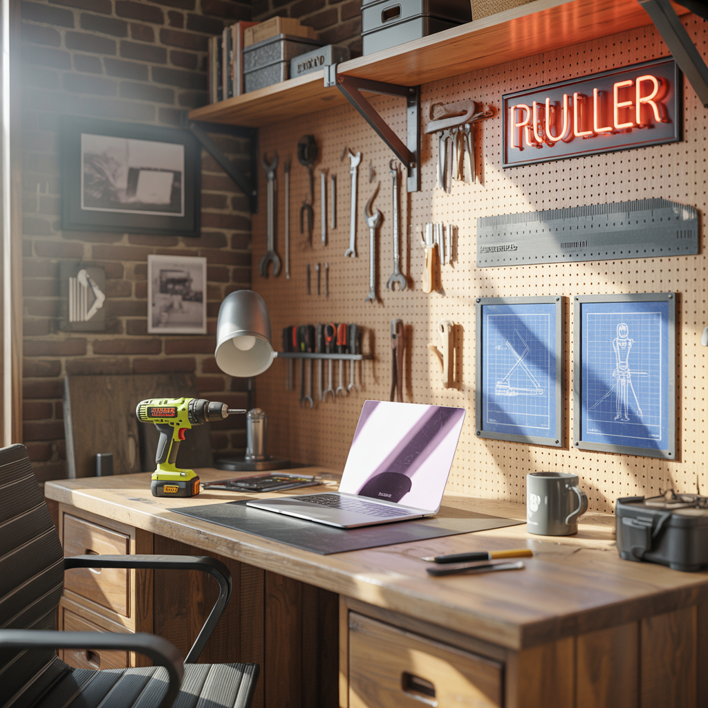 man cave office inspiration