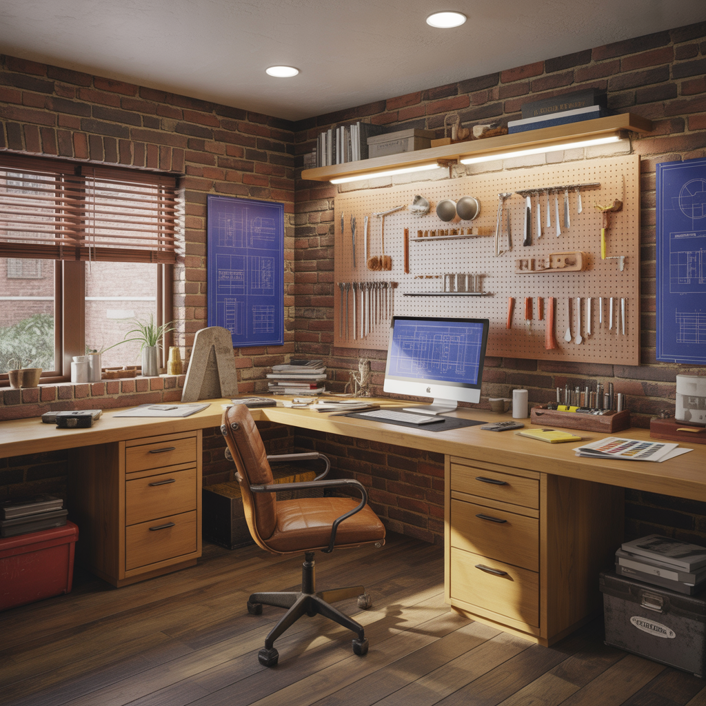 man cave office inspiration