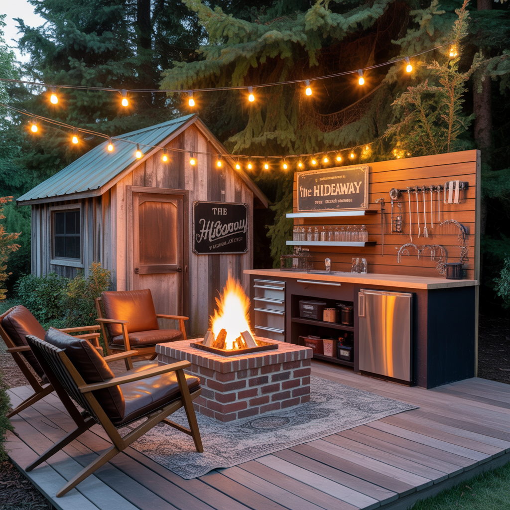 man cave outdoor design