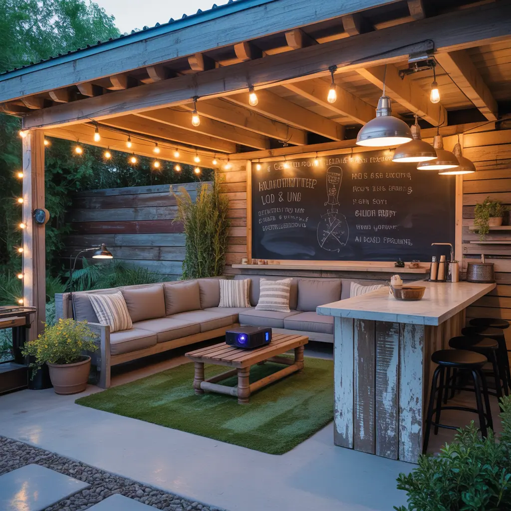 man cave outdoor design