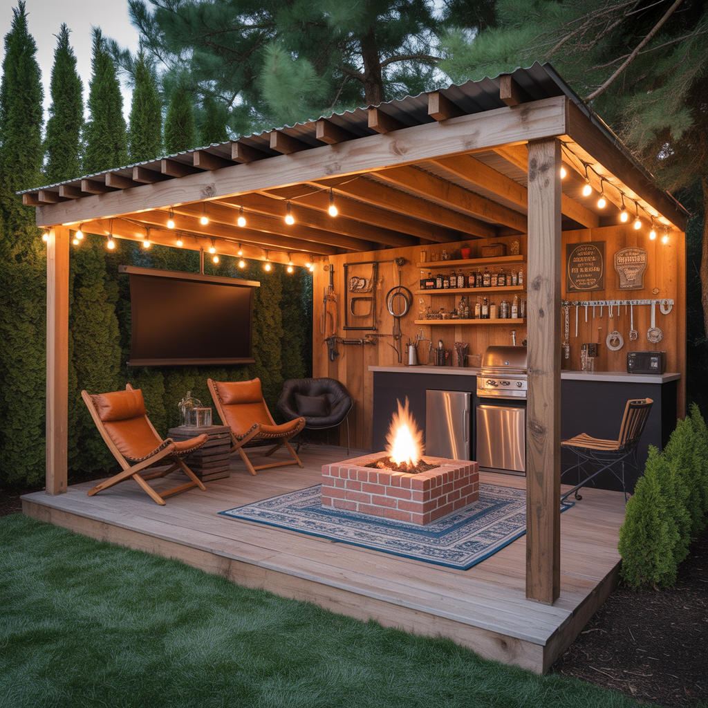 man cave outdoor design
