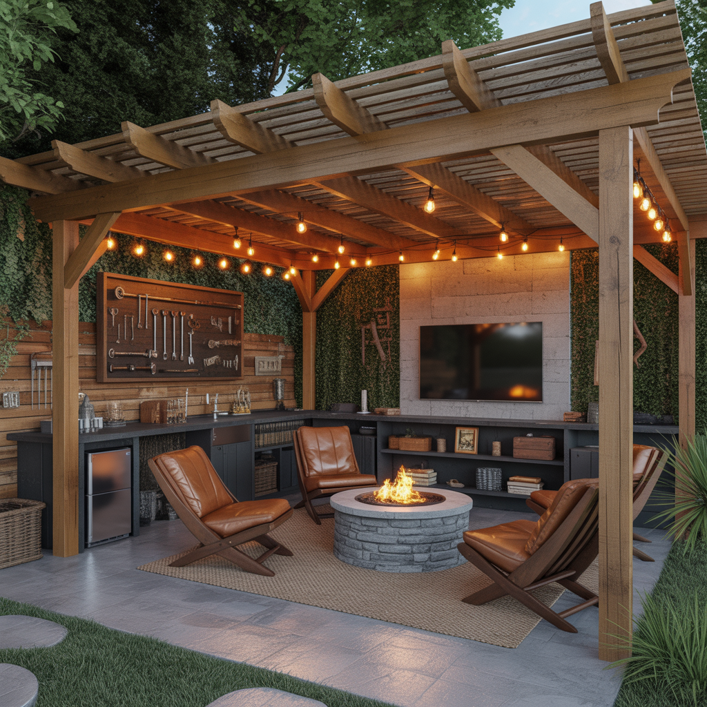 man cave outdoor design