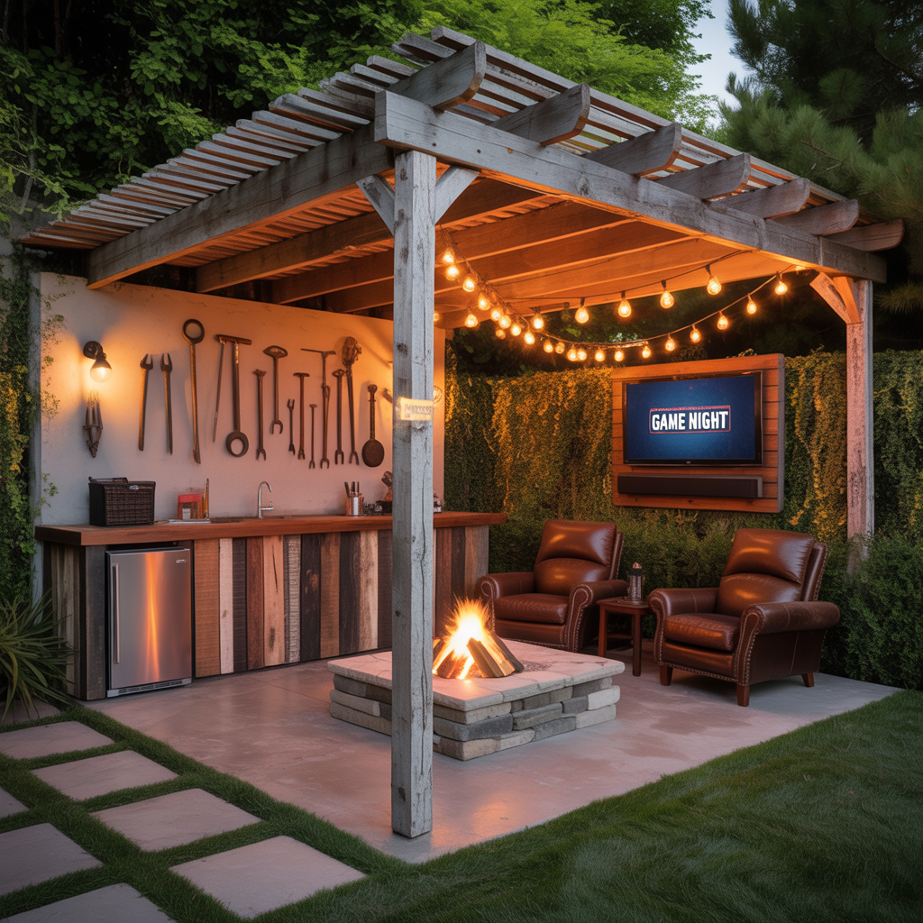 man cave outdoor design