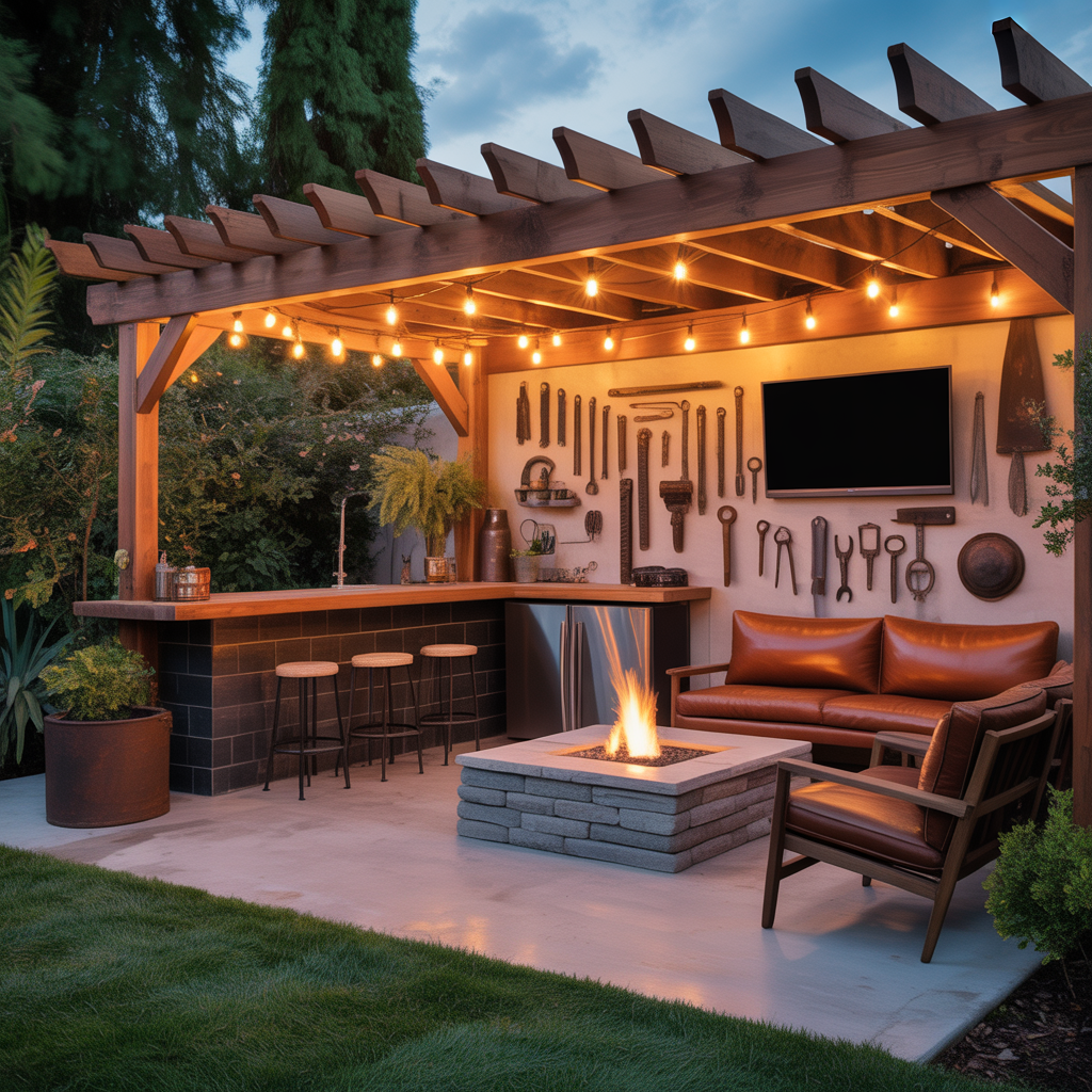 man cave outdoor design