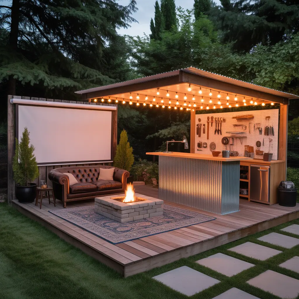 man cave outdoor design