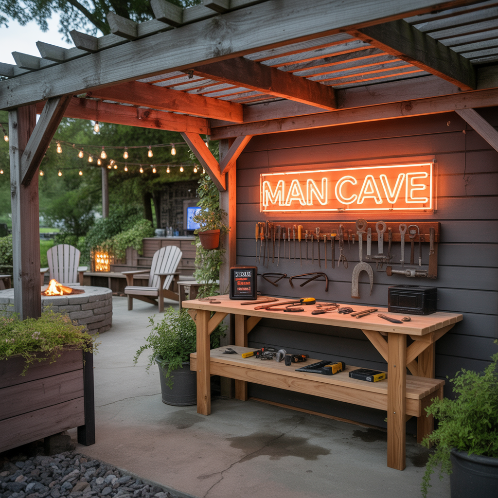 man cave outdoor design