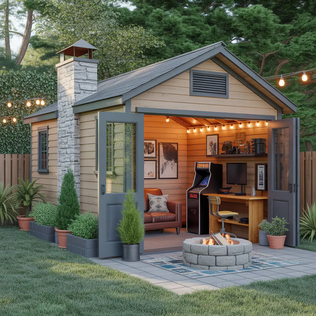 man cave outdoor design