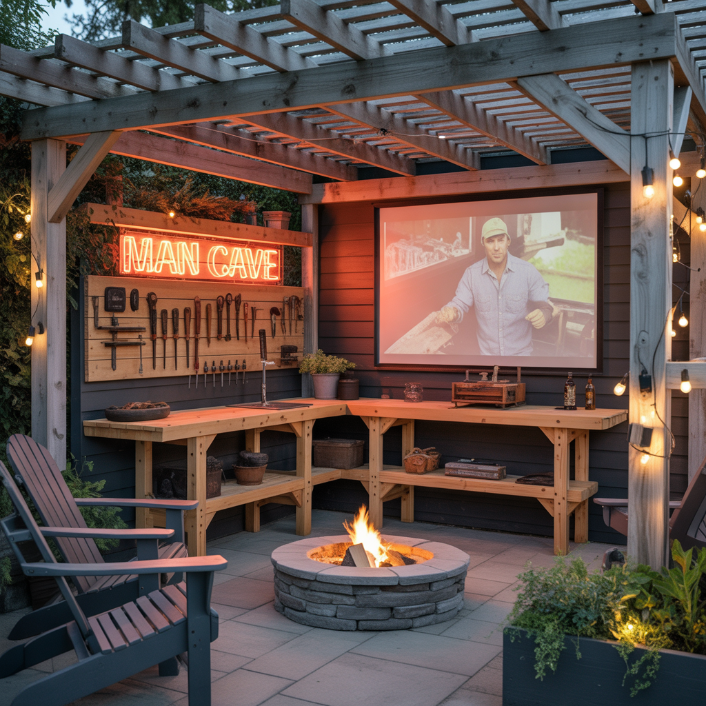 man cave outdoor design