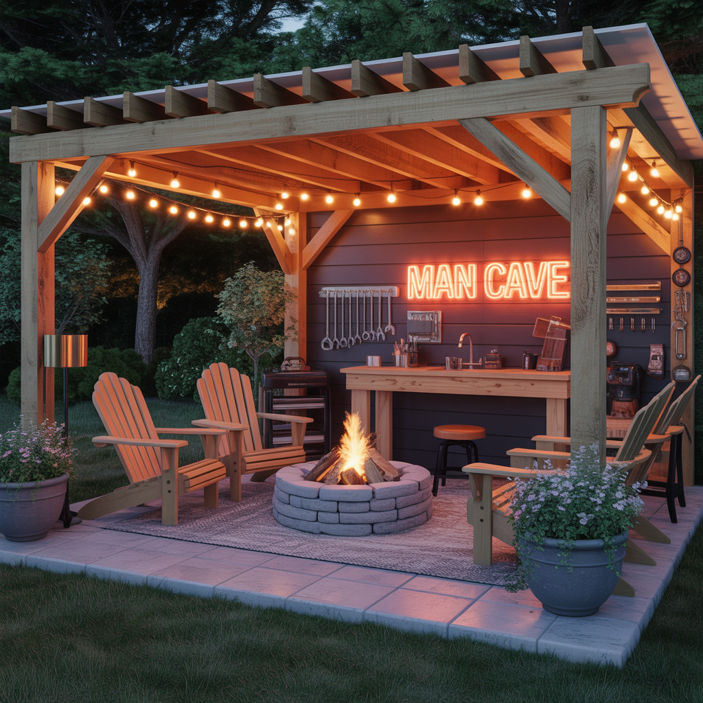 man cave outdoor design