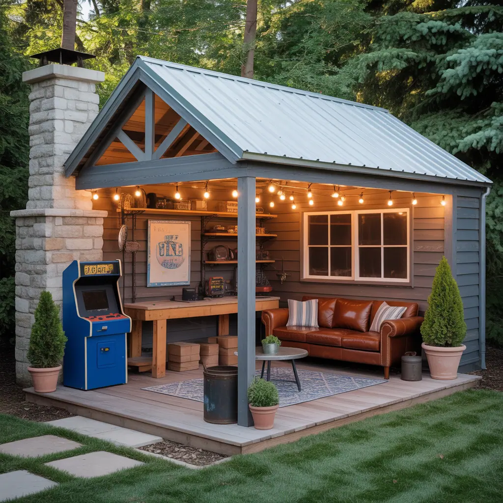 man cave outdoor design