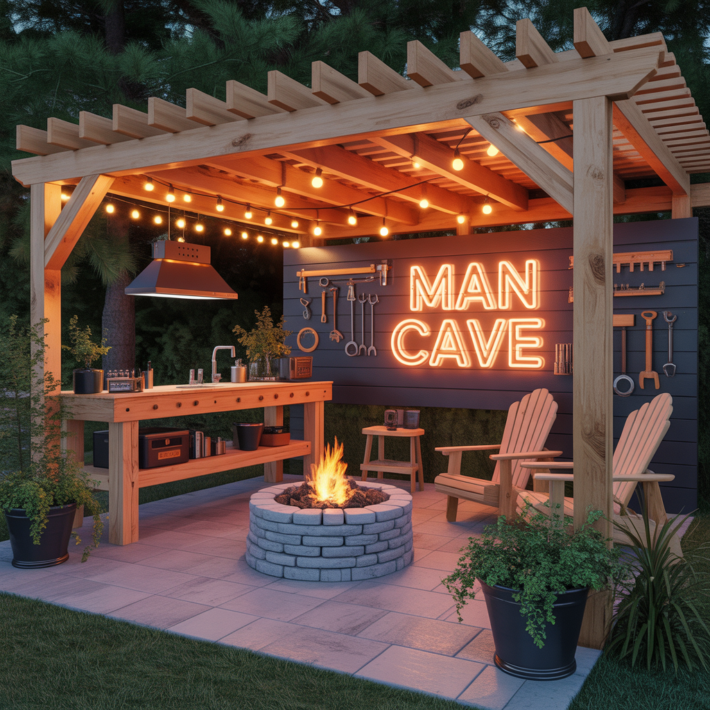 man cave outdoor design