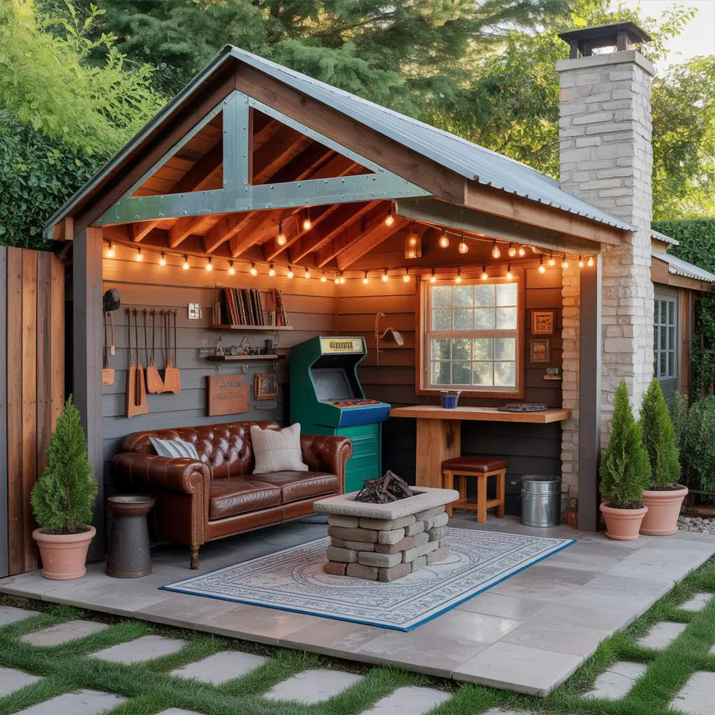 man cave outdoor design