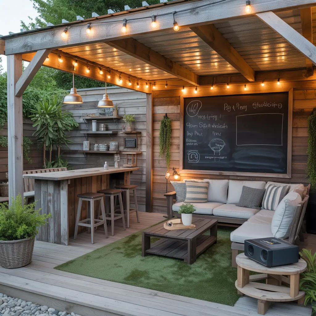 man cave outdoor design