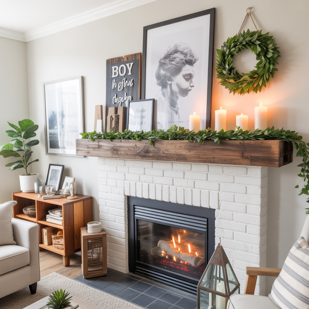 mantel ideas everyday decorating