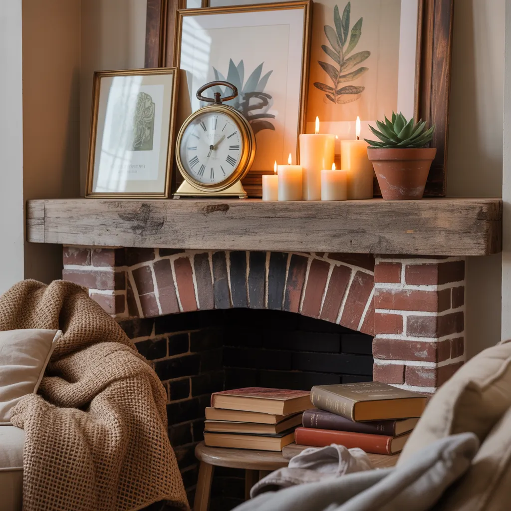 mantel shelf ideas fireplace