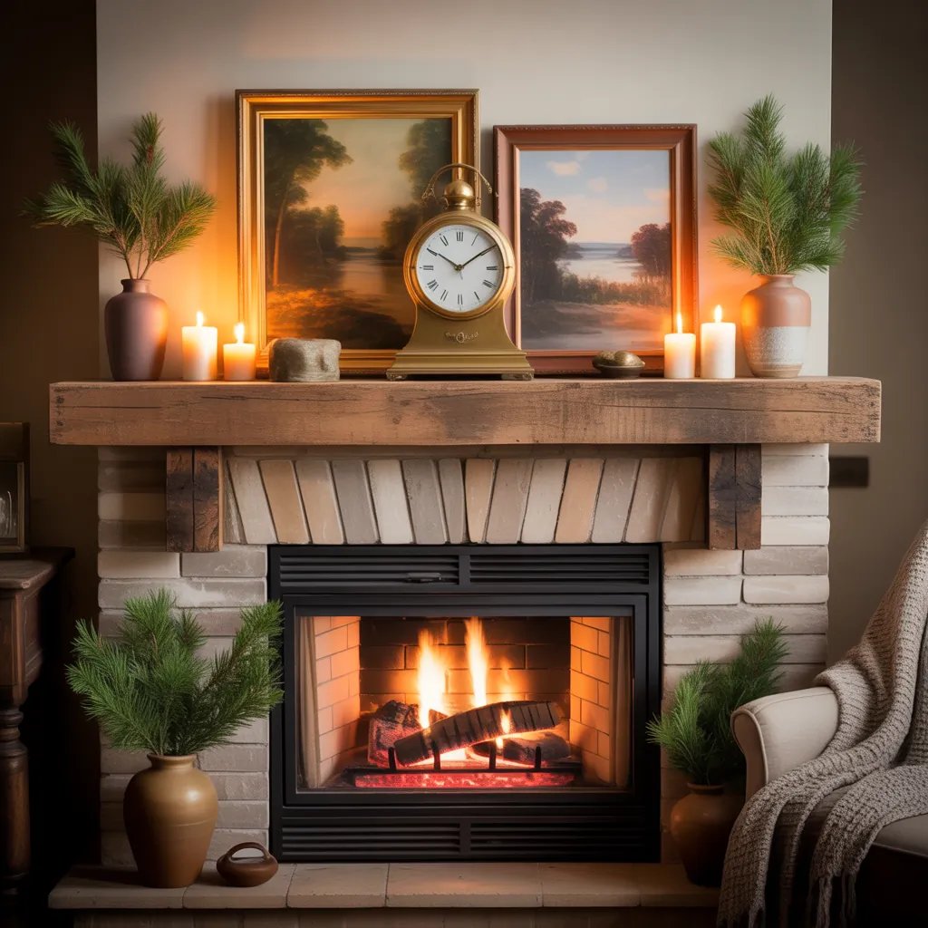 mantel shelf ideas fireplace