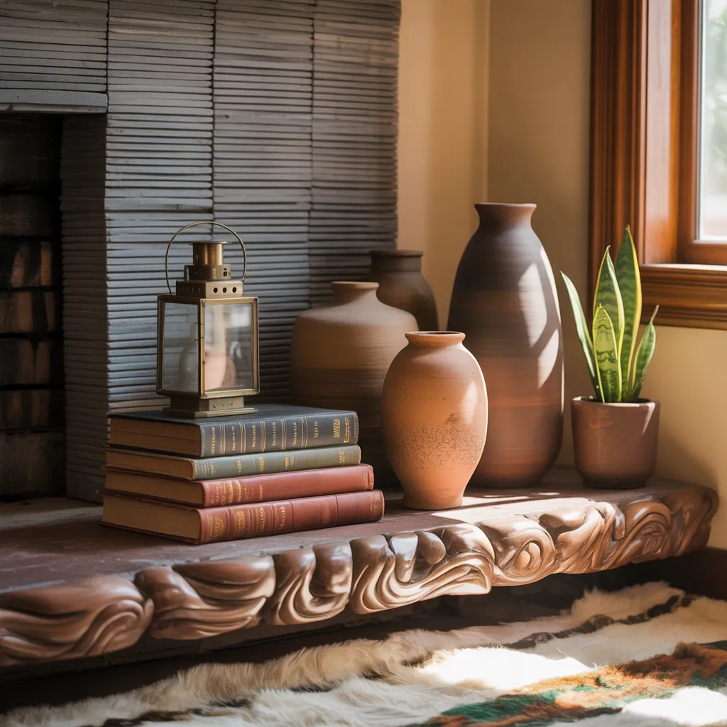 mantel shelf ideas fireplace