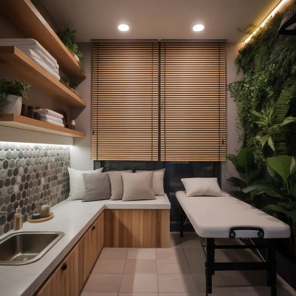 massage room ideas small space