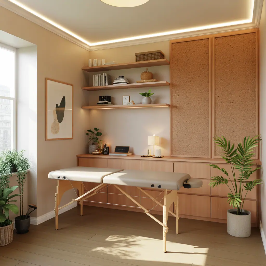 massage room ideas small space