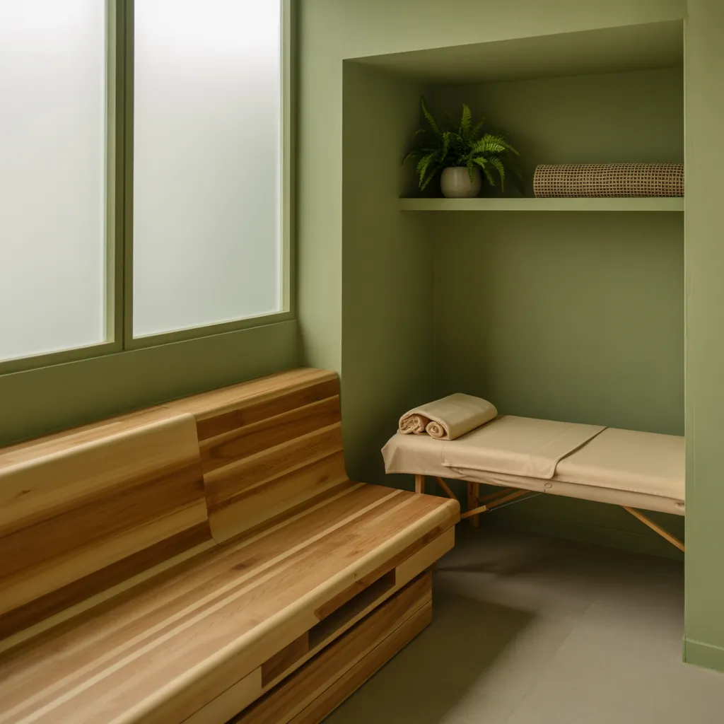 massage room ideas small space