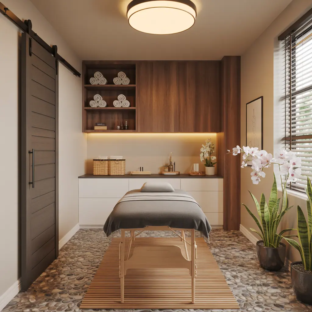 massage room ideas small space