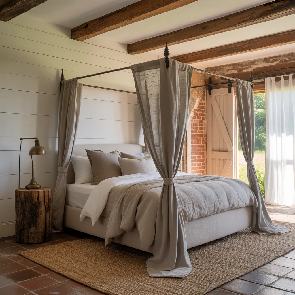 master bedroom farmhouse style