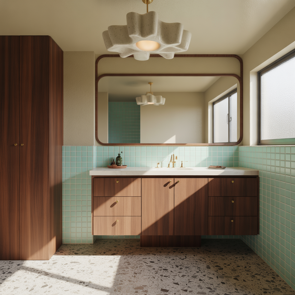 mid century modern bathroom ideas