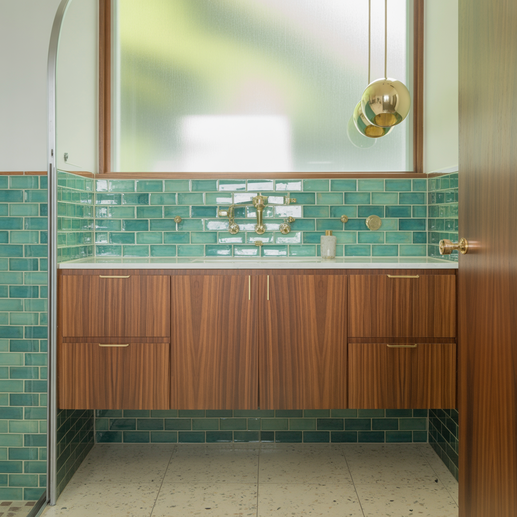 mid century modern bathroom ideas