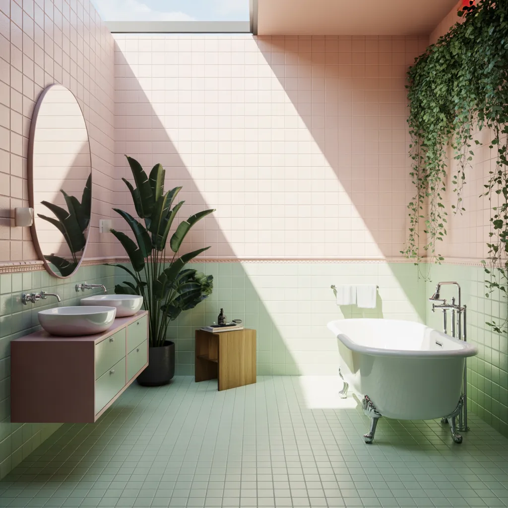 mid century modern bathroom ideas