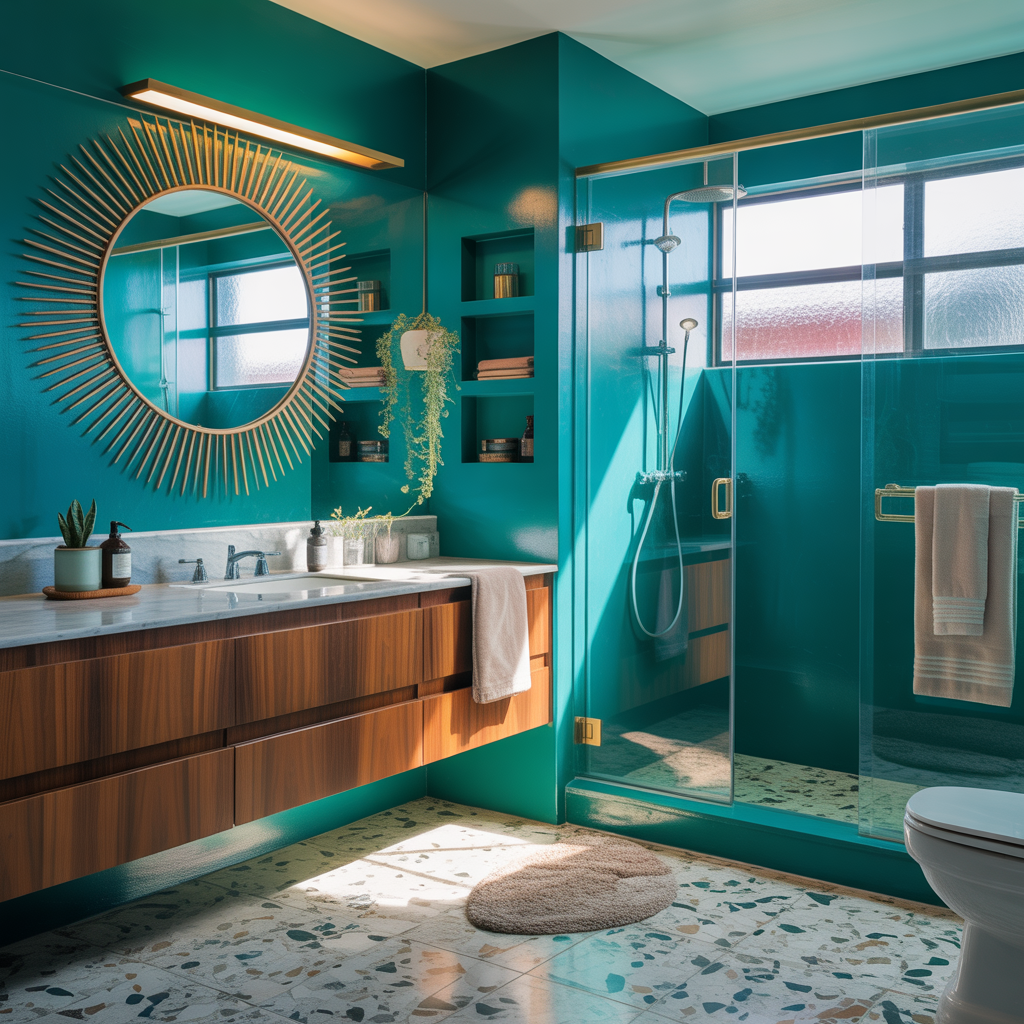 mid century modern bathroom ideas
