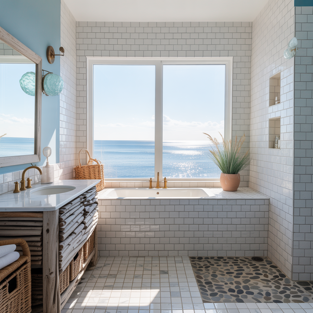 Modern Coastal Bathroom