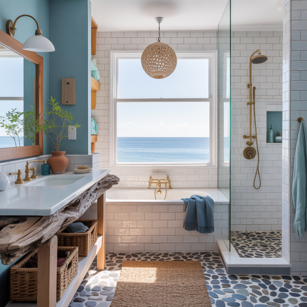 Modern Coastal Bathroom