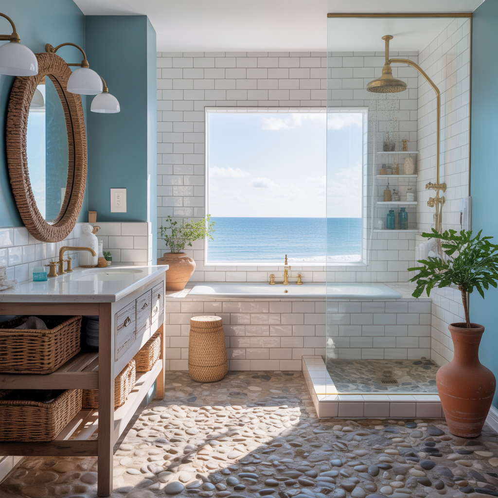 Modern Coastal Bathroom