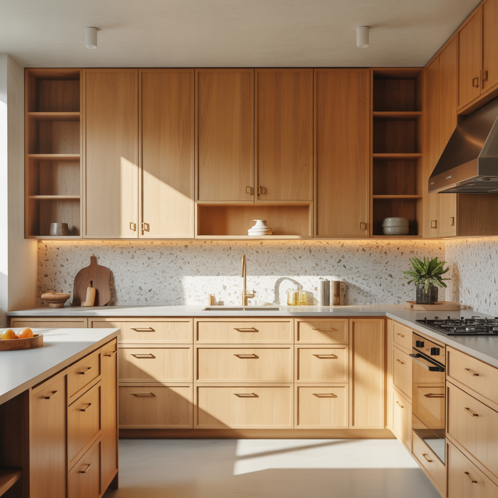 modern oak kitchen cabinet ideas