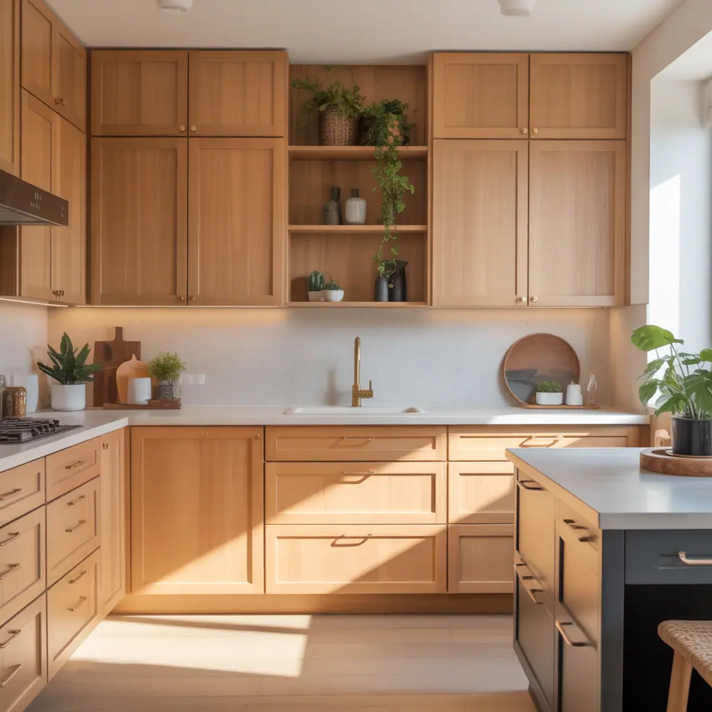 modern oak kitchen cabinet ideas