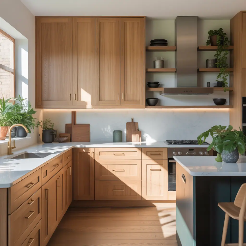 modern oak kitchen cabinet ideas