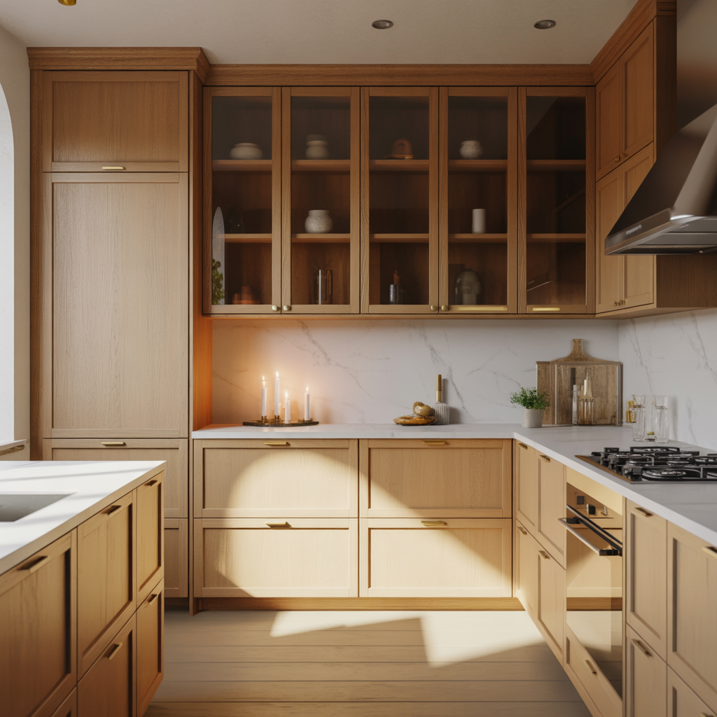 modern oak kitchen cabinet ideas