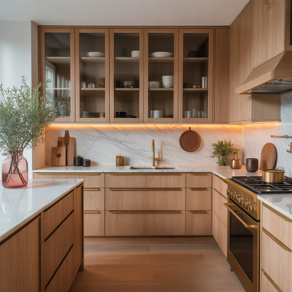 modern oak kitchen cabinet ideas