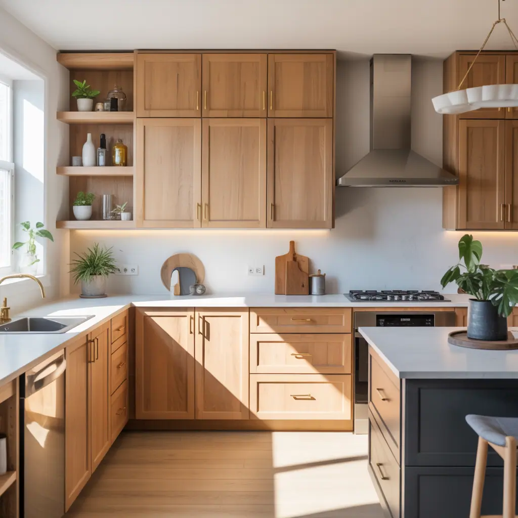 modern oak kitchen cabinet ideas