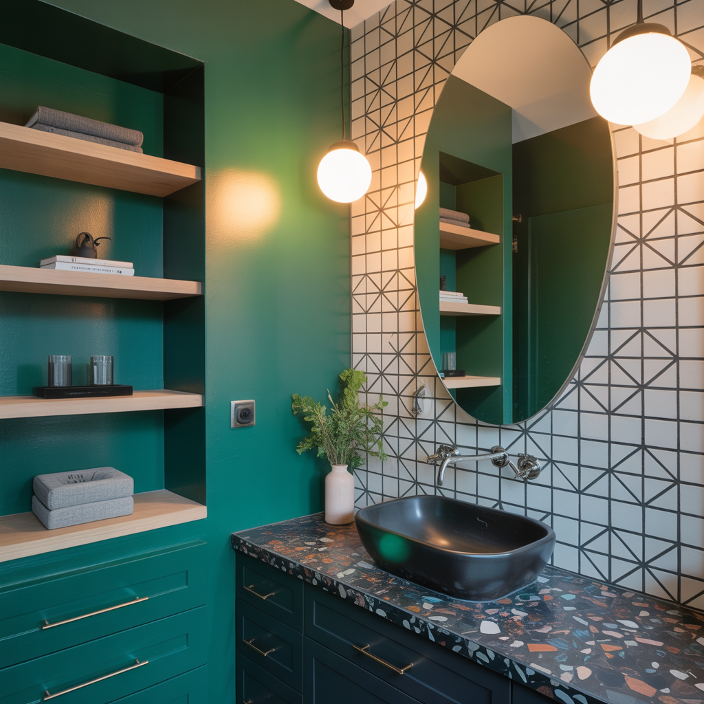 modern powder room ideas
