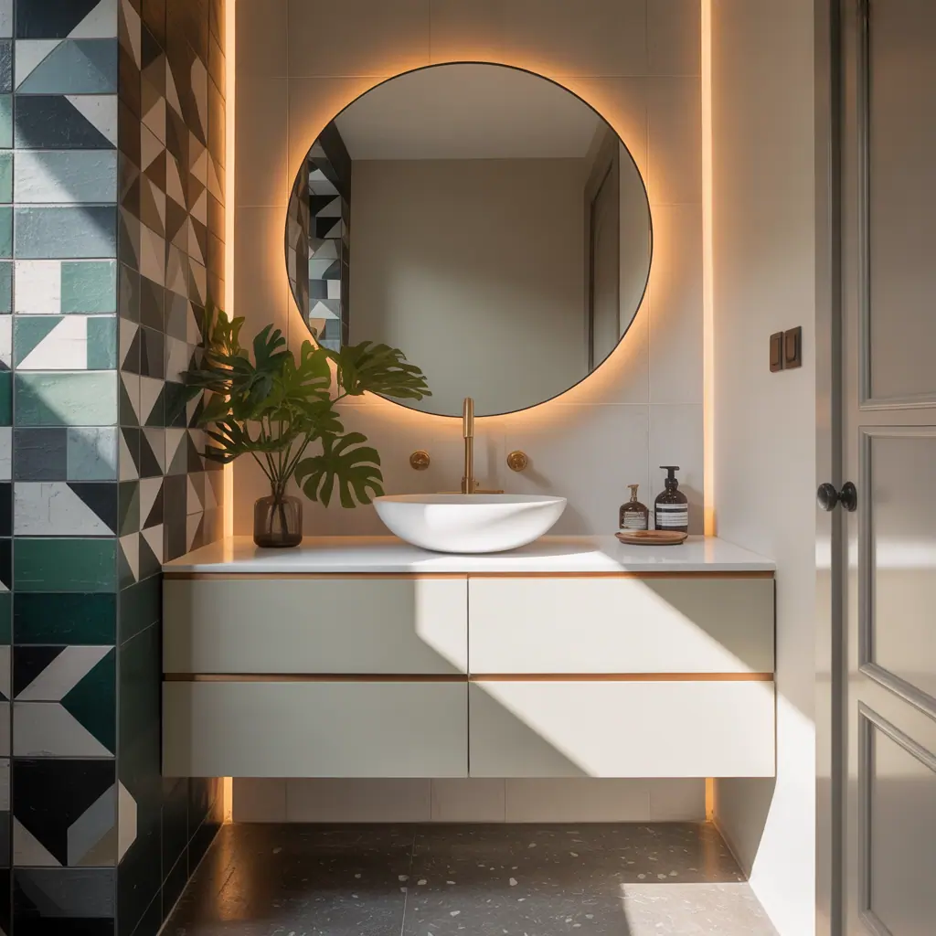 modern powder room ideas