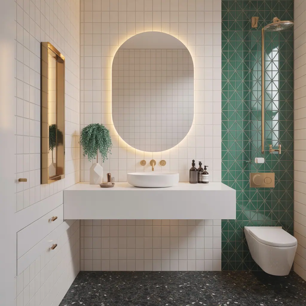 modern powder room ideas